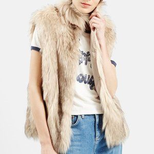 Topshop Polo Leah Faux Fur Vest